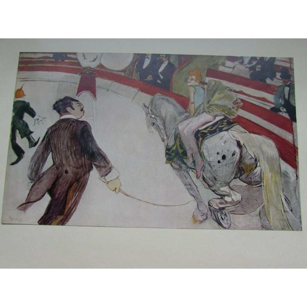 Toulouse Lautrec Print Cirque Fernando The Equestrienne Vintage 32089